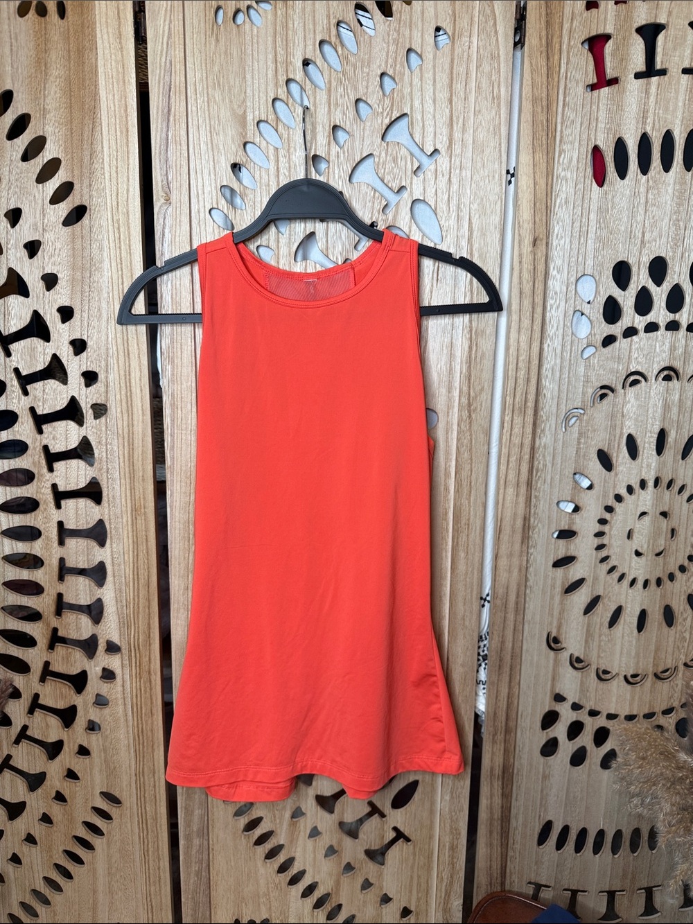 adidas Women's Bright Orange Athletic Tank Top